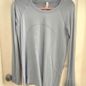 Lululemon 2.0 Swiftly Tech L/S Blue Linen